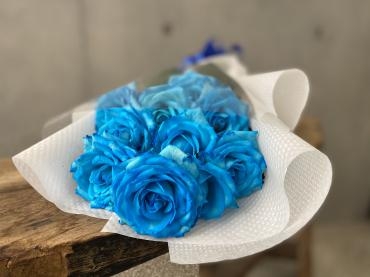 青バラの花束♪｜「東京ガーデン」　（東京都港区の花キューピット加盟店 花屋）のブログ